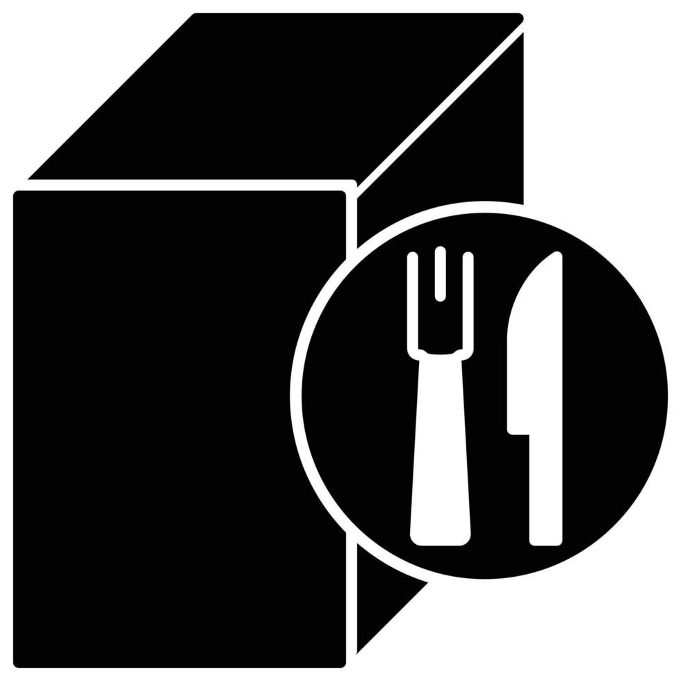 ícone de pacote, tema de serviço de alimentação vetor