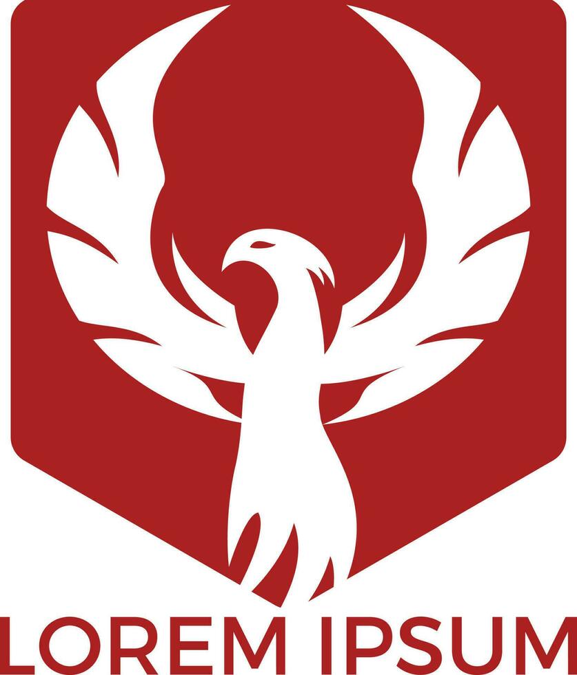 design de logotipo de fênix. logotipo criativo do pássaro mitológico. vetor