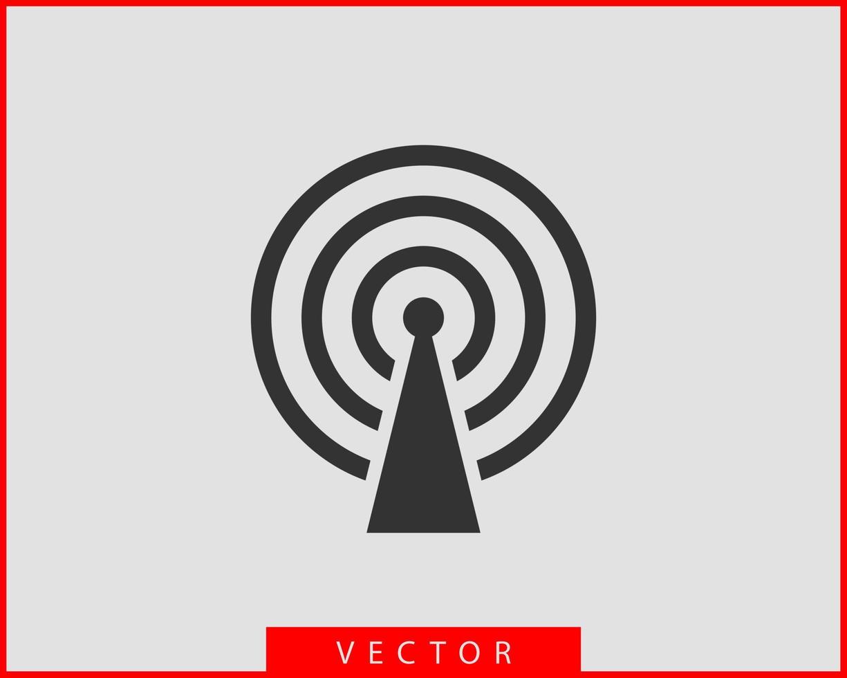 ícone wi-fi grátis. símbolo de vetor wi-fi zona de conexão. sinal de ondas de rádio.