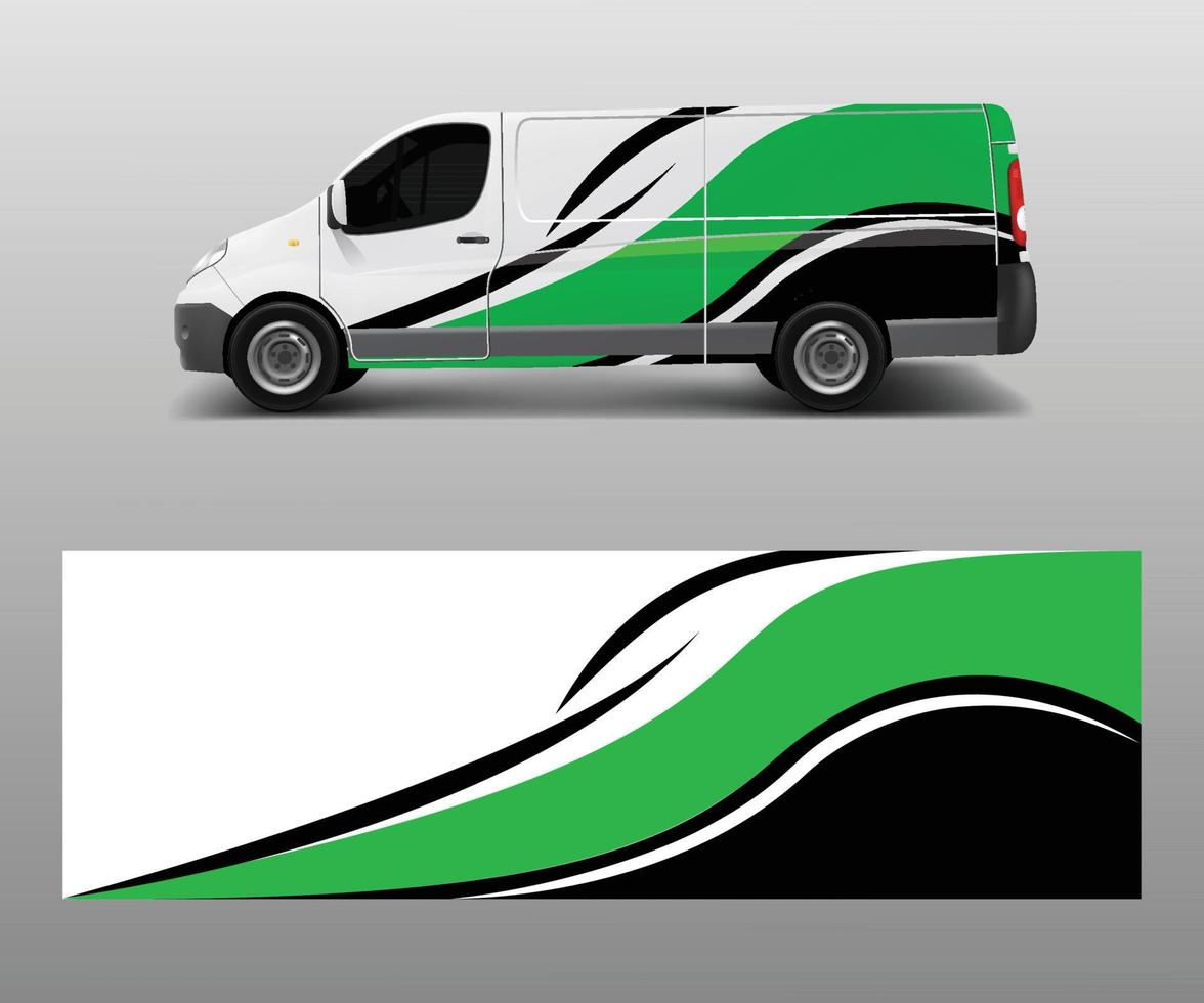 vetor de desenhos de listras abstratas gráficas de carro. conceito de design de linhas abstratas para envoltório de vinil de gráficos de caminhão e veículos