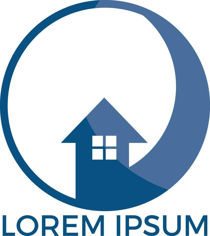design de logotipo imobiliário. símbolo do logotipo ou ícone para imóveis ou negócios de construção civil. vetor