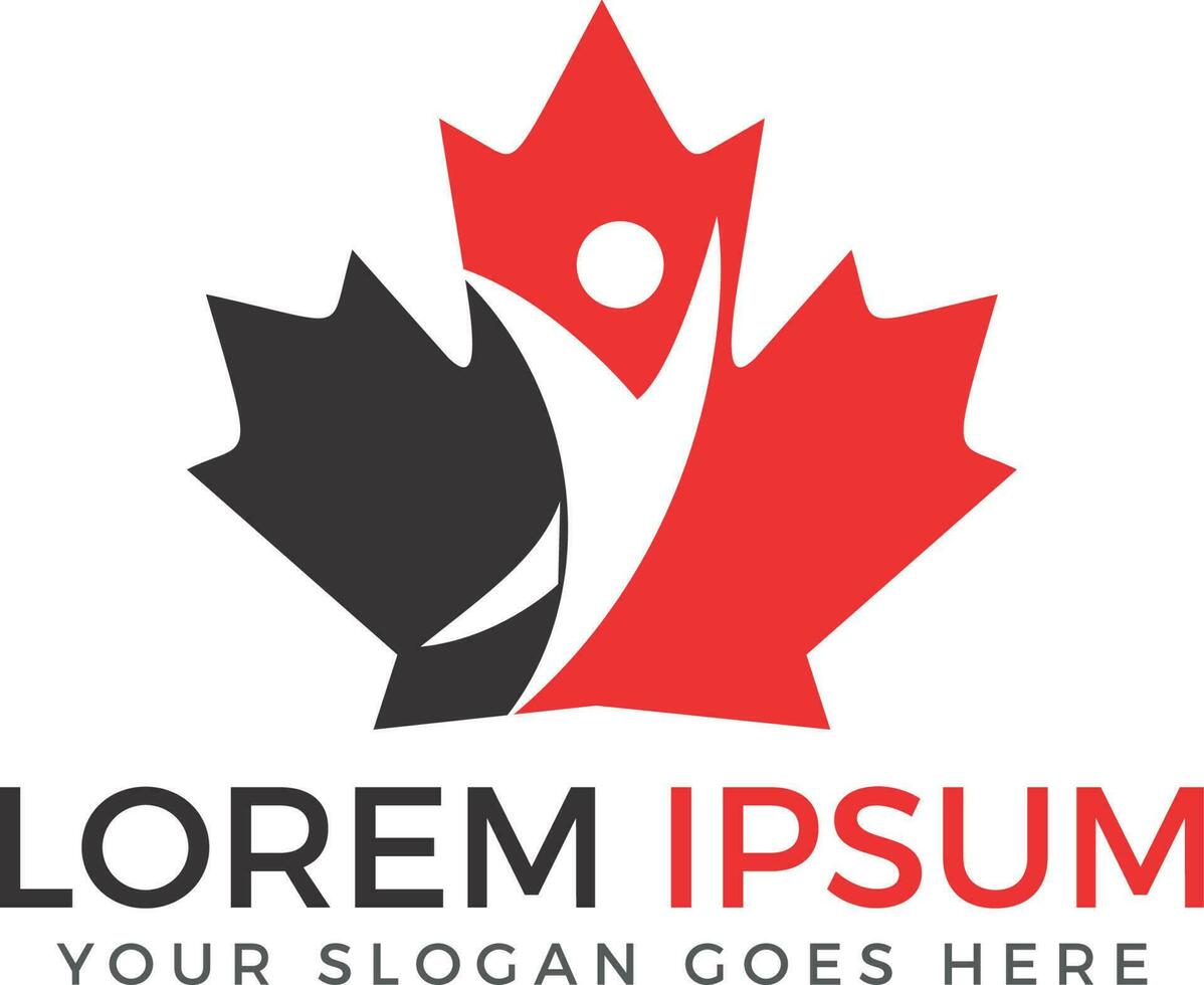 projeto de vetor de logotipo de maple canadá.