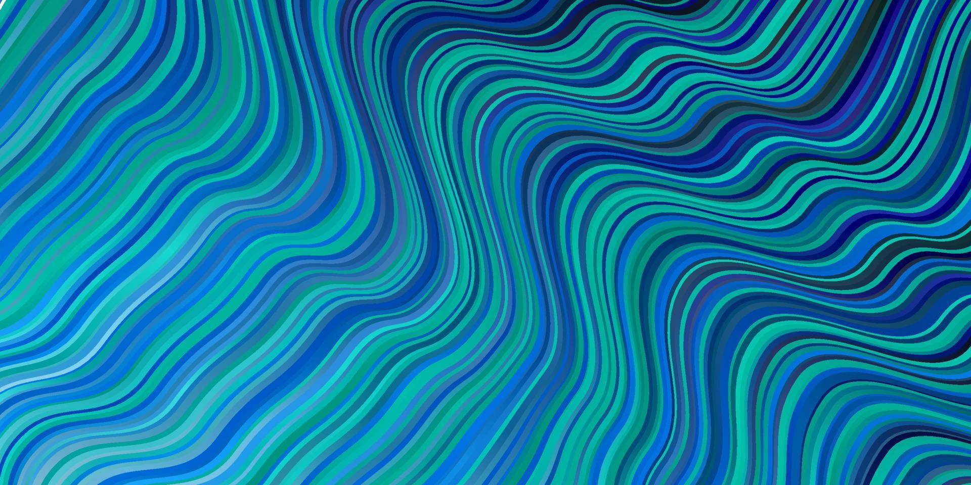 pano de fundo vector azul e verde claro com linhas dobradas.