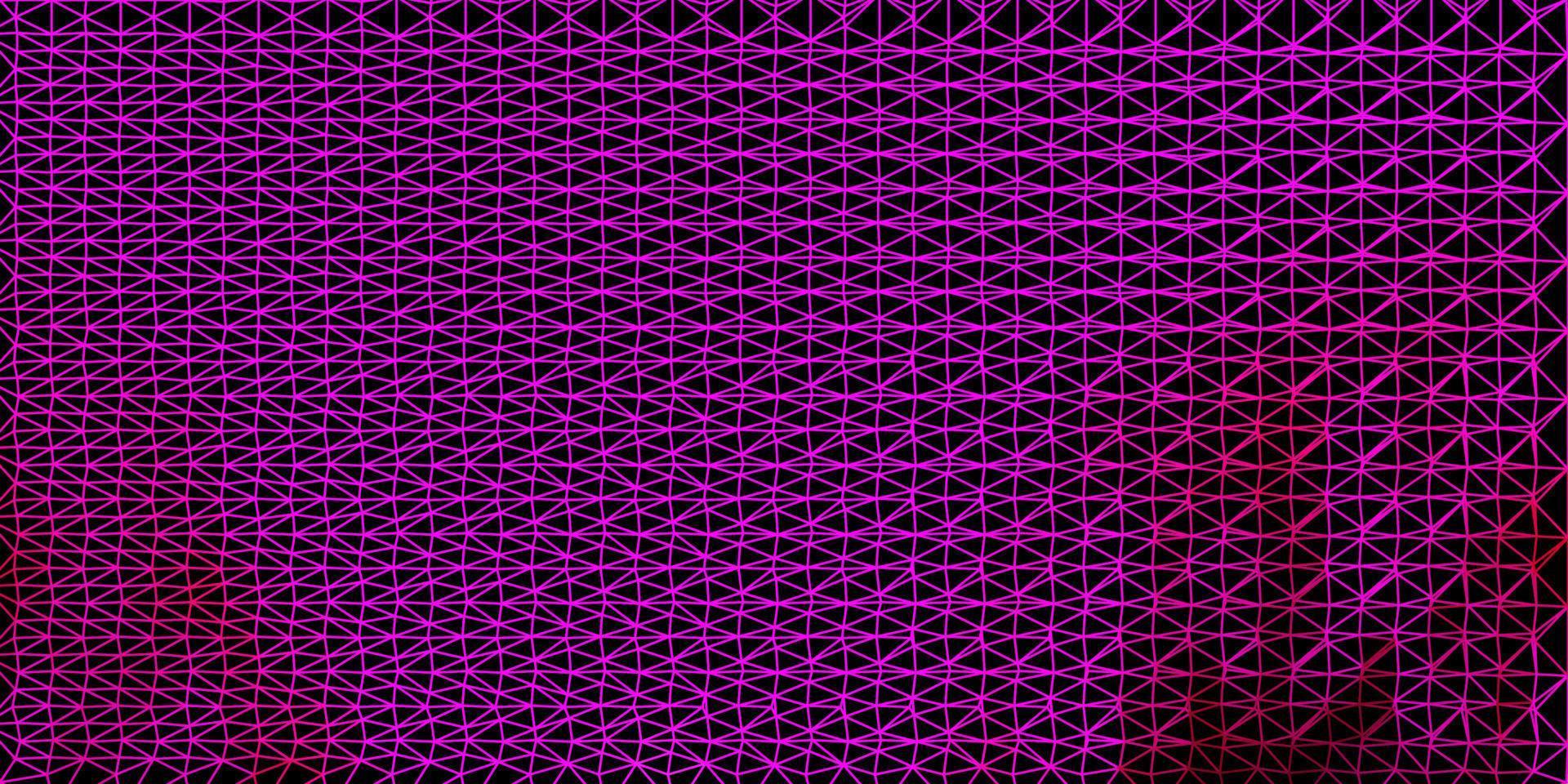 papel de parede de mosaico de triângulo de vetor rosa claro.