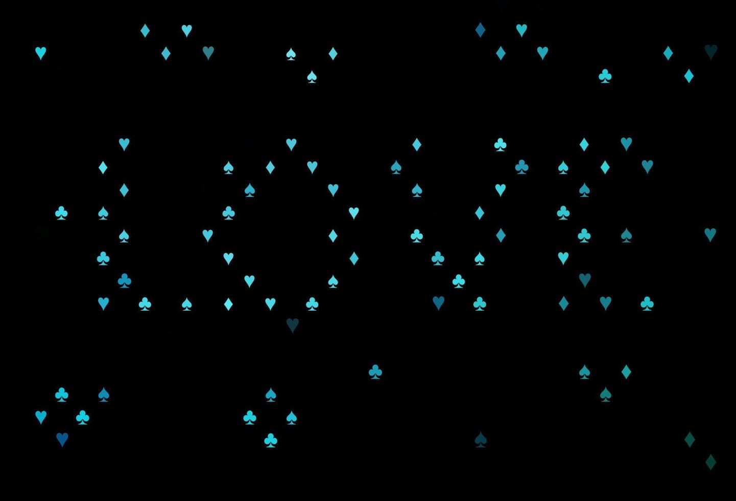 capa de vetor azul escuro com símbolos de aposta.