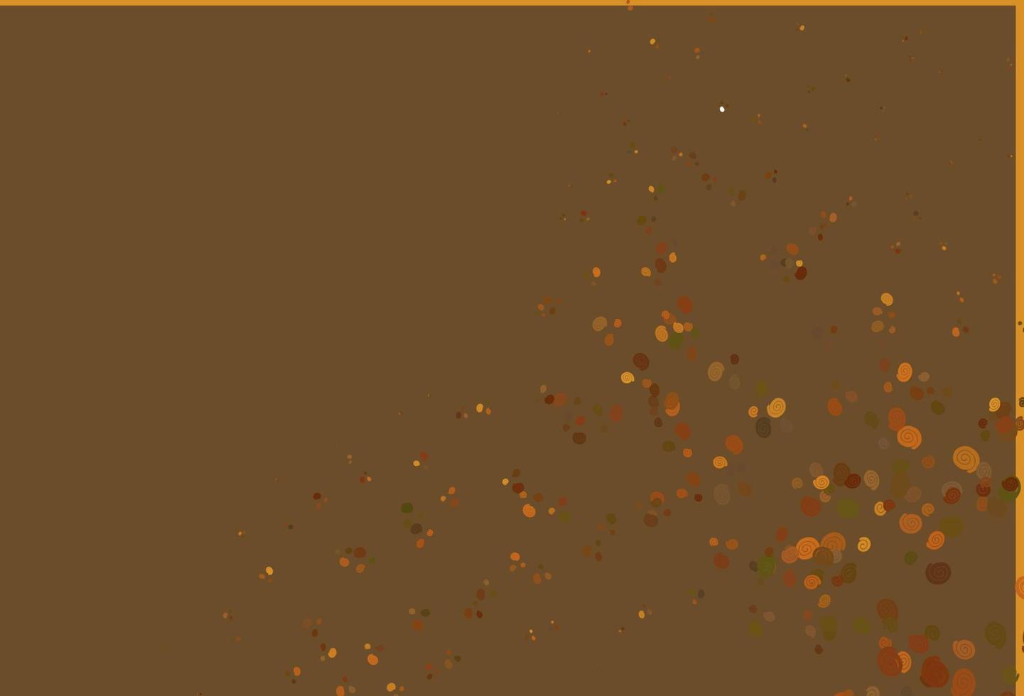 luz de fundo vector laranja com formas de lava.