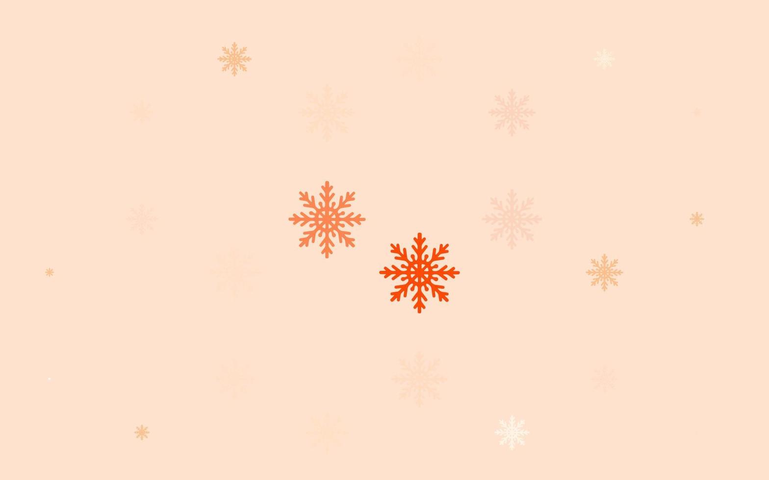 padrão de luz vermelha vector com flocos de neve de Natal.