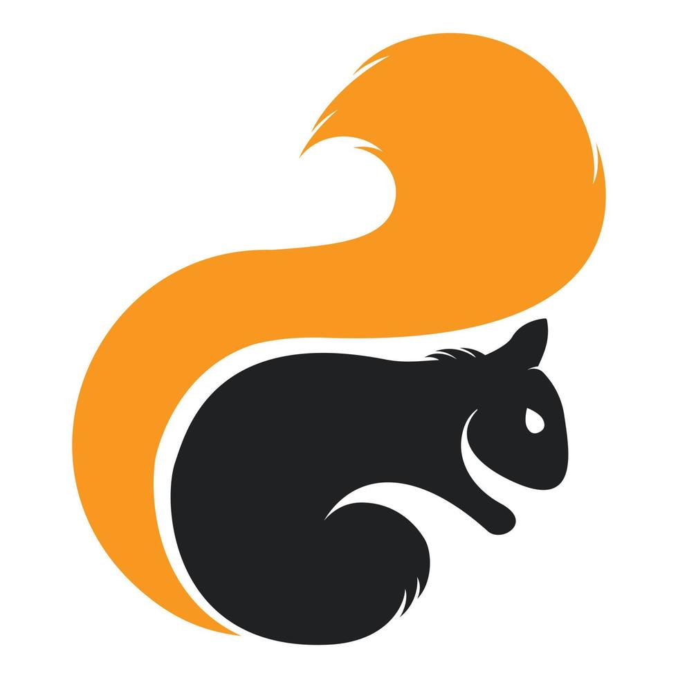 modelo de design de logotipo de esquilo, ilustração vetorial. design de modelo de vetor de esquilo abstrato.