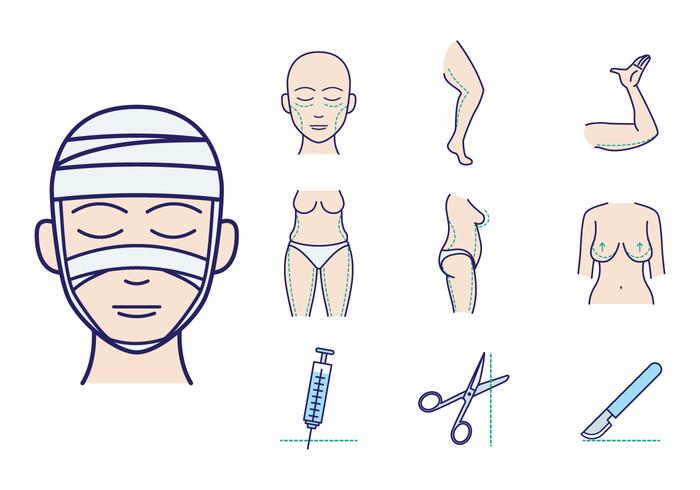 Vector de cirurgia plástica grátis