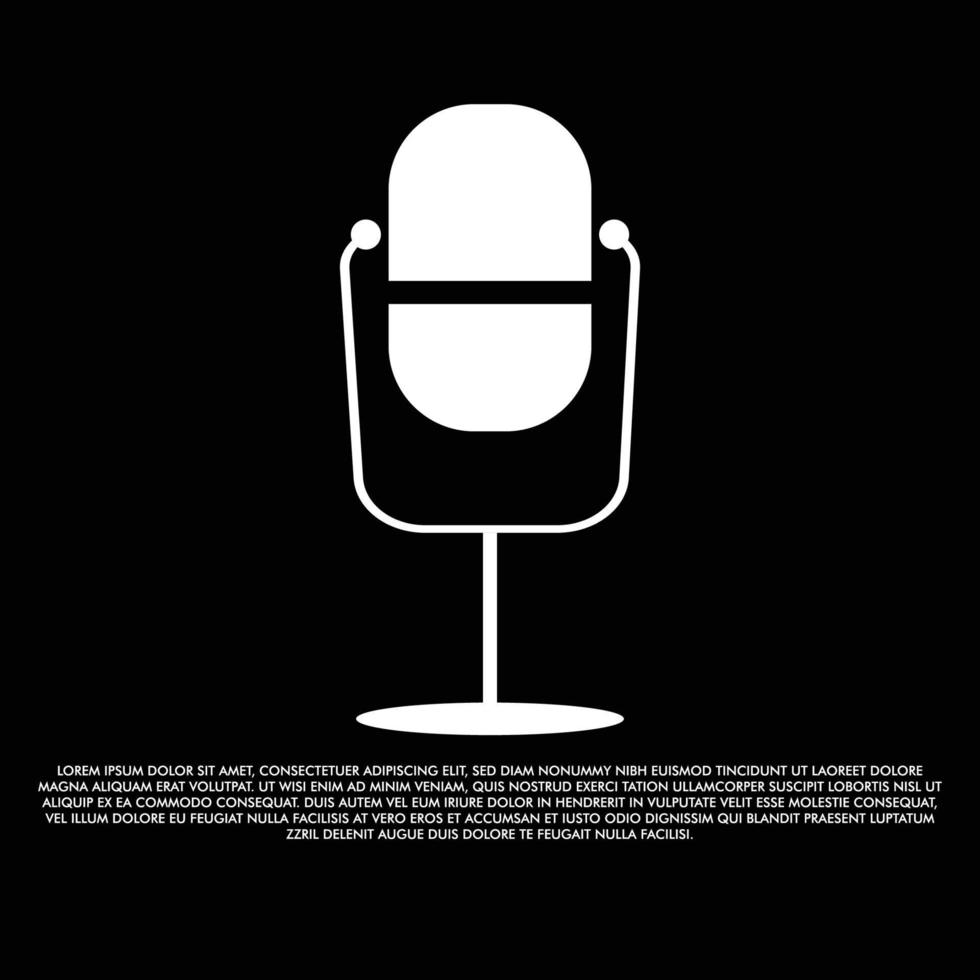 vetor de logotipo de podcast