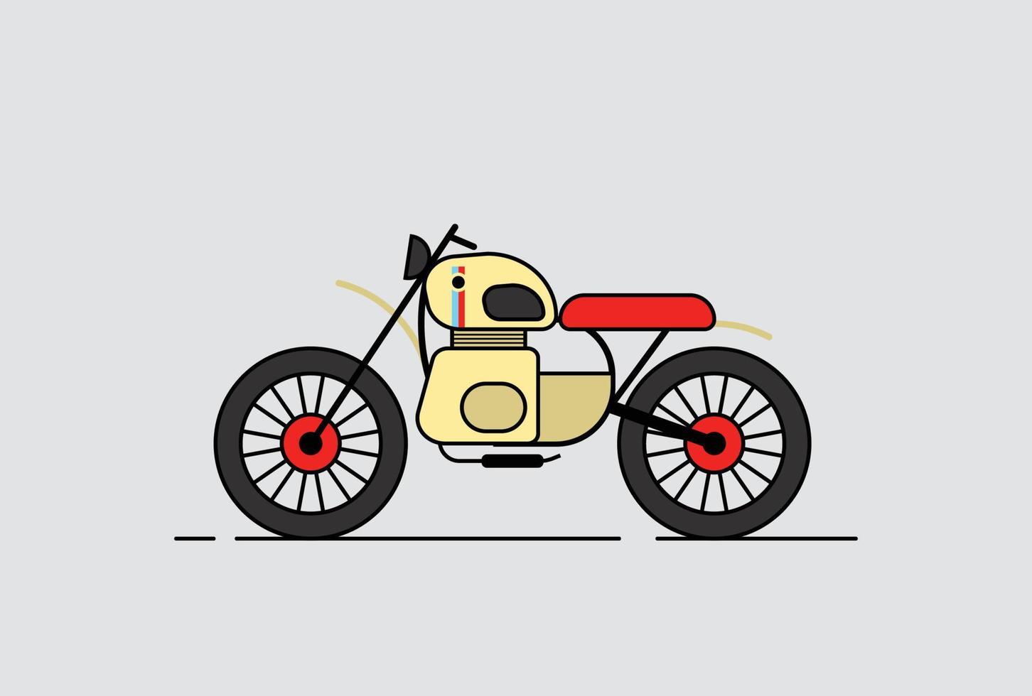 ilustração de motocicleta esportiva vetor