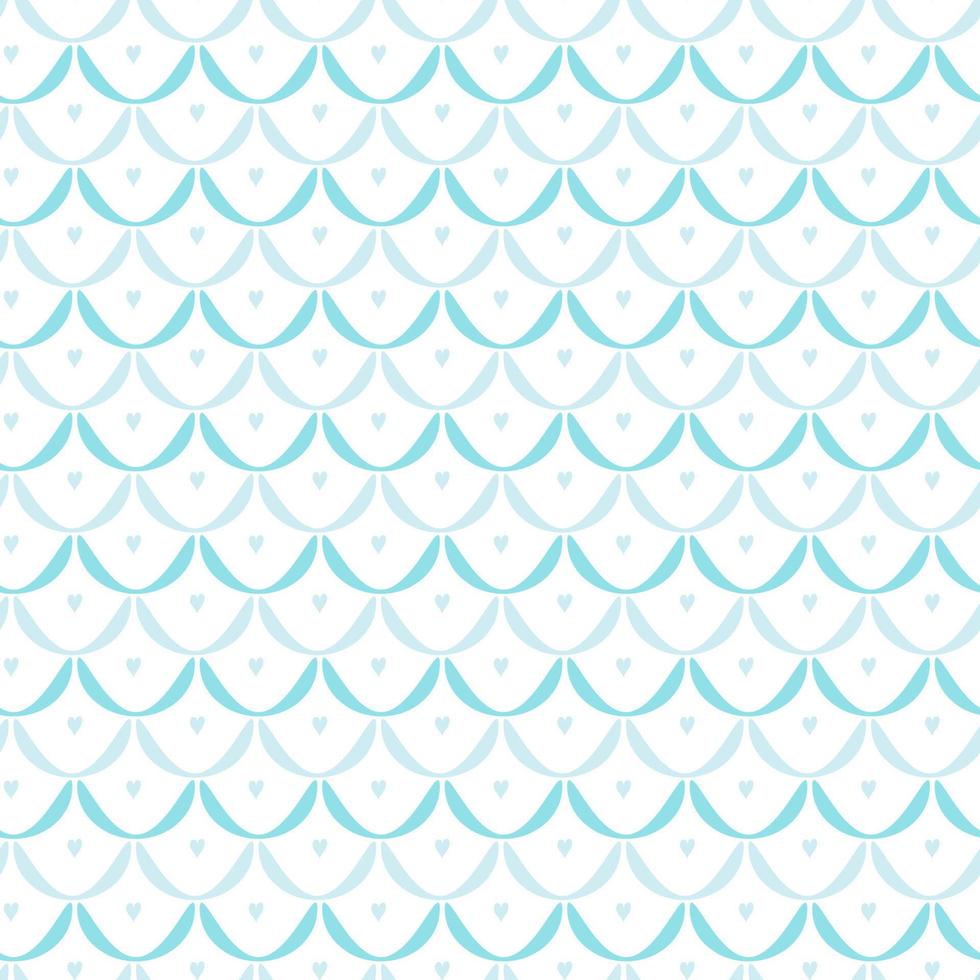 bonitos padrões desenhados à mão sem costura. padrões de vetores modernos elegantes com uma onda de cor azul. impressão repetitiva infantil engraçada