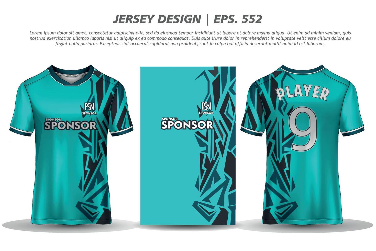 Jersey design sublimação camiseta padrão geométrico premium incrível coleção de vetores para futebol futebol corrida ciclismo jogos motocross esportes