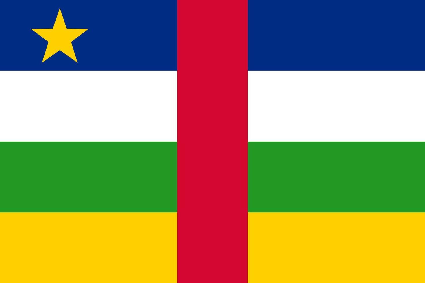 república centro-africana vetor bandeira símbolo da nação