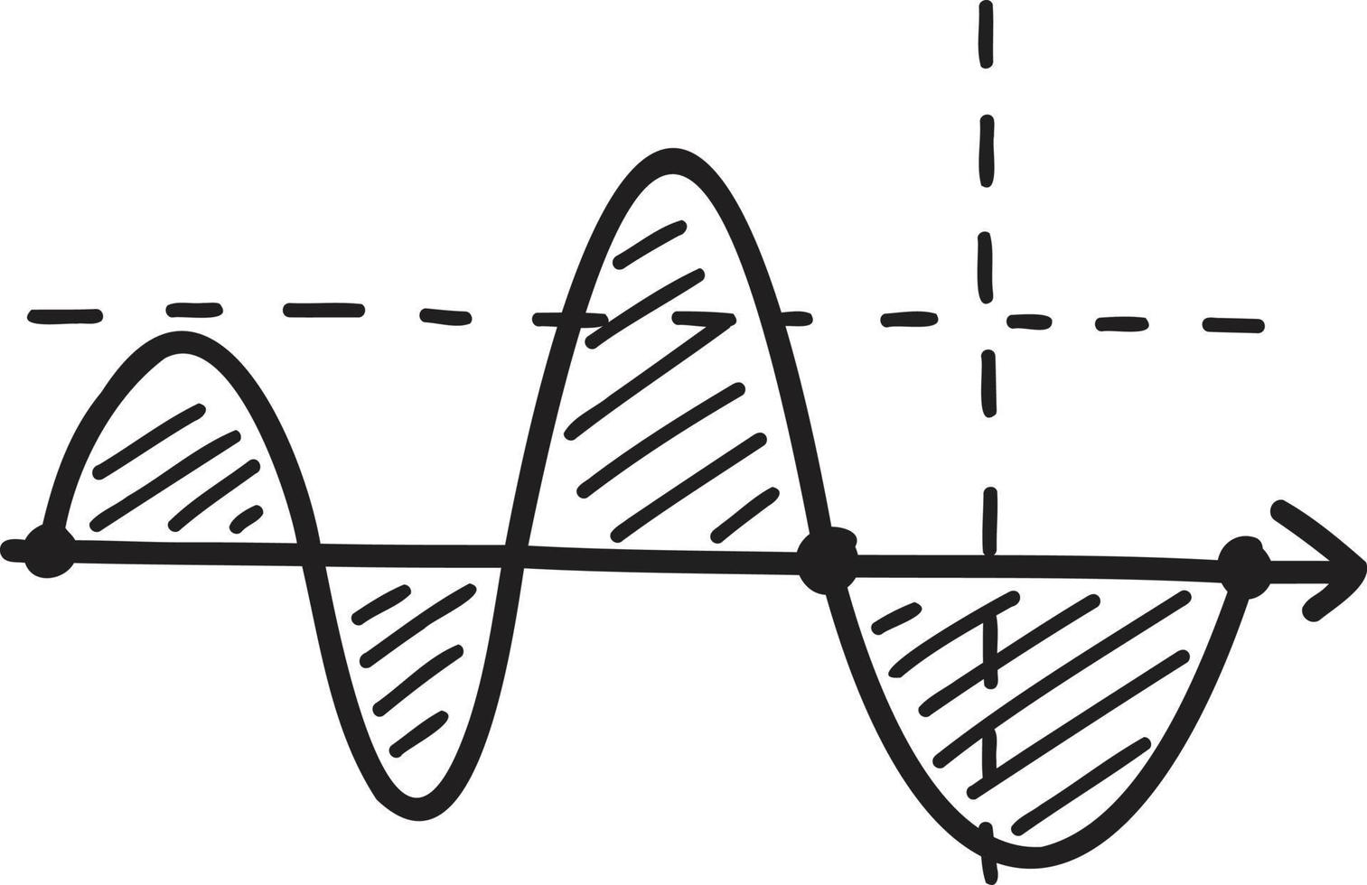 ilustração de gráfico desenhado à mão vetor