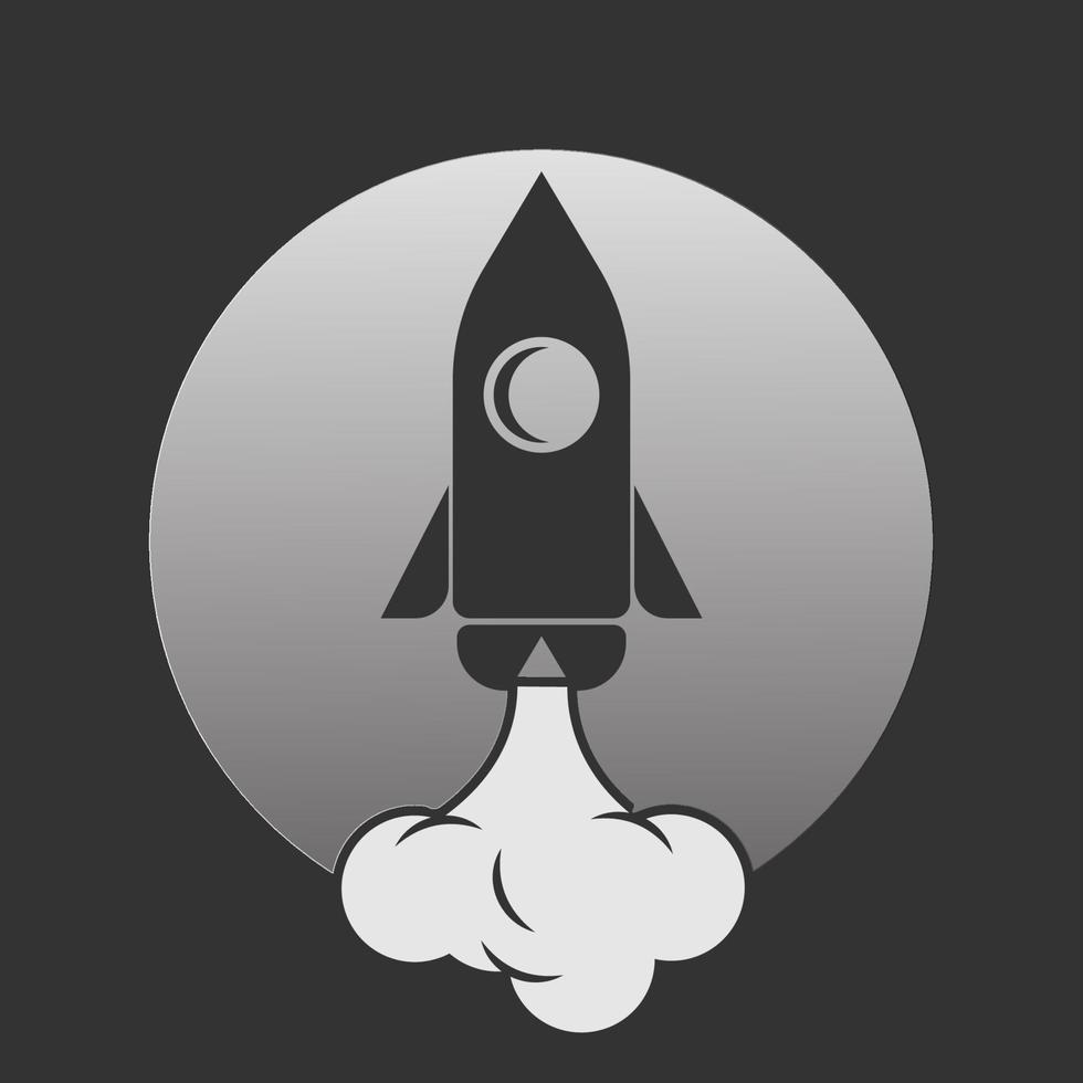 vetor do logotipo do foguete