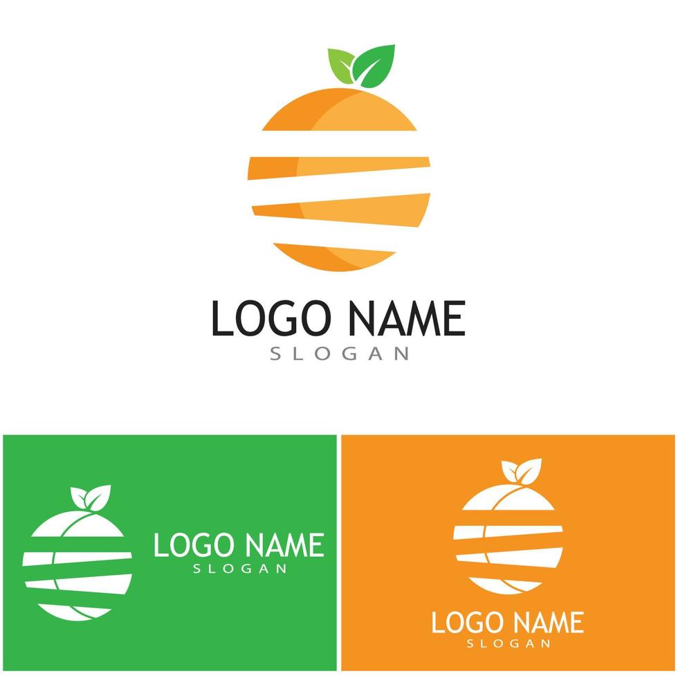 design de logotipo laranja vector ícone ilustração design