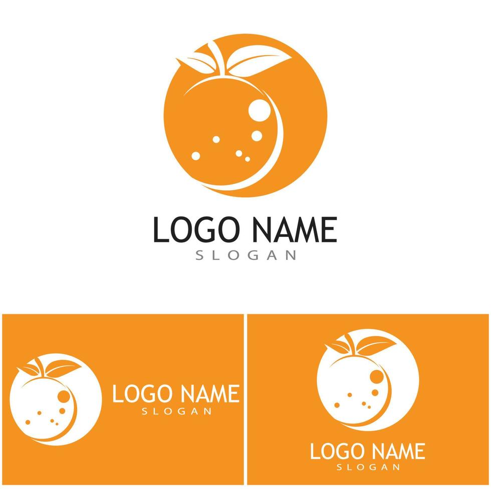 design de logotipo laranja vector ícone ilustração design