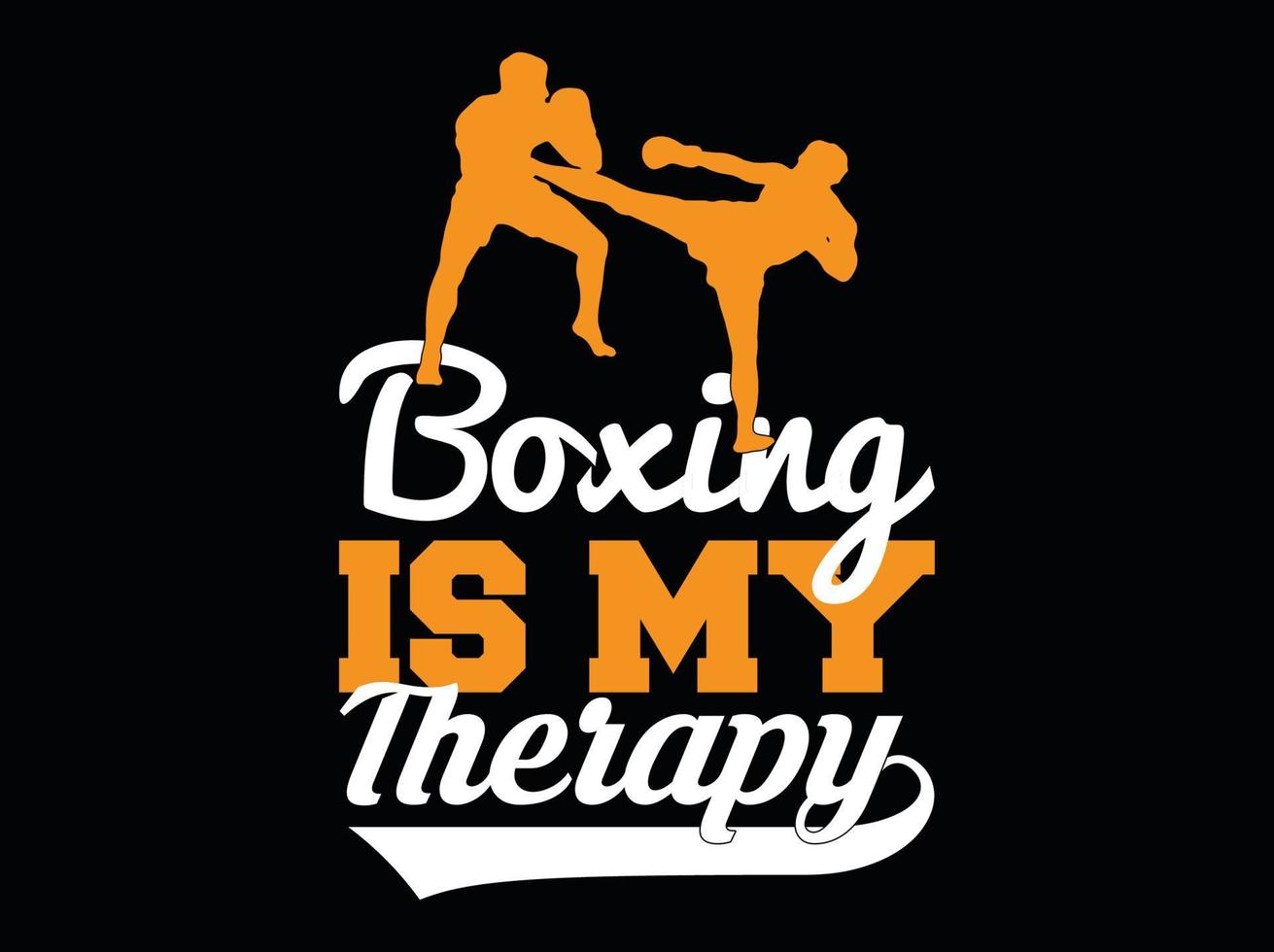 design de camiseta de boxe vetor