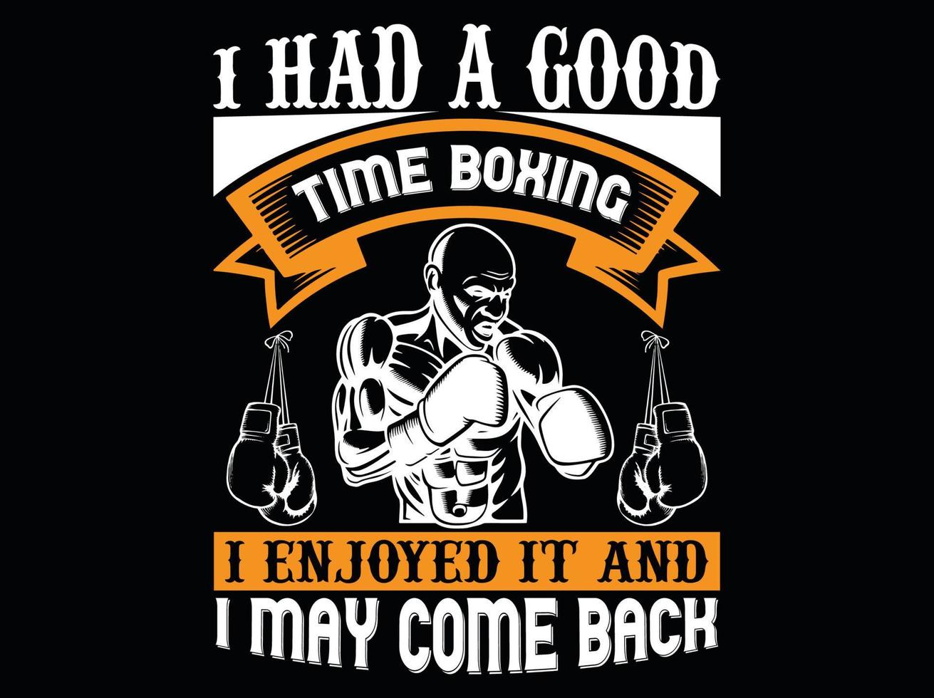 design de camiseta de boxe vetor