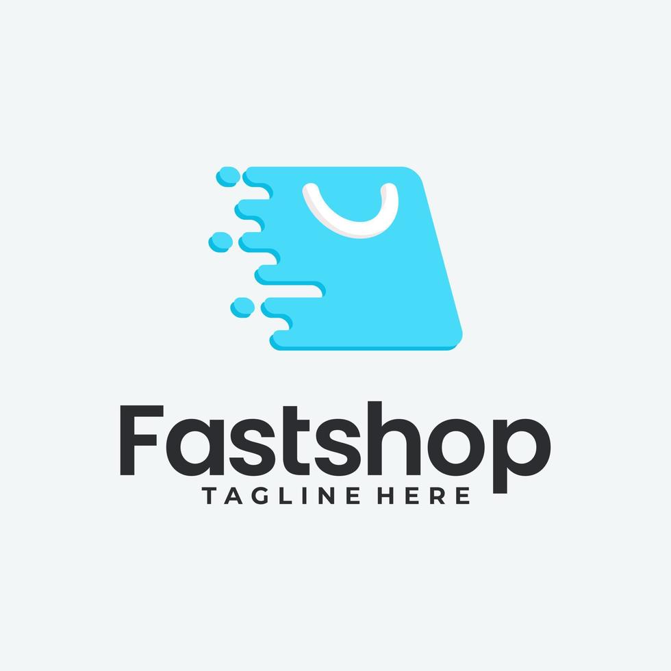 ícone de vetor de design de logotipo de loja online. design de logotipo de compras