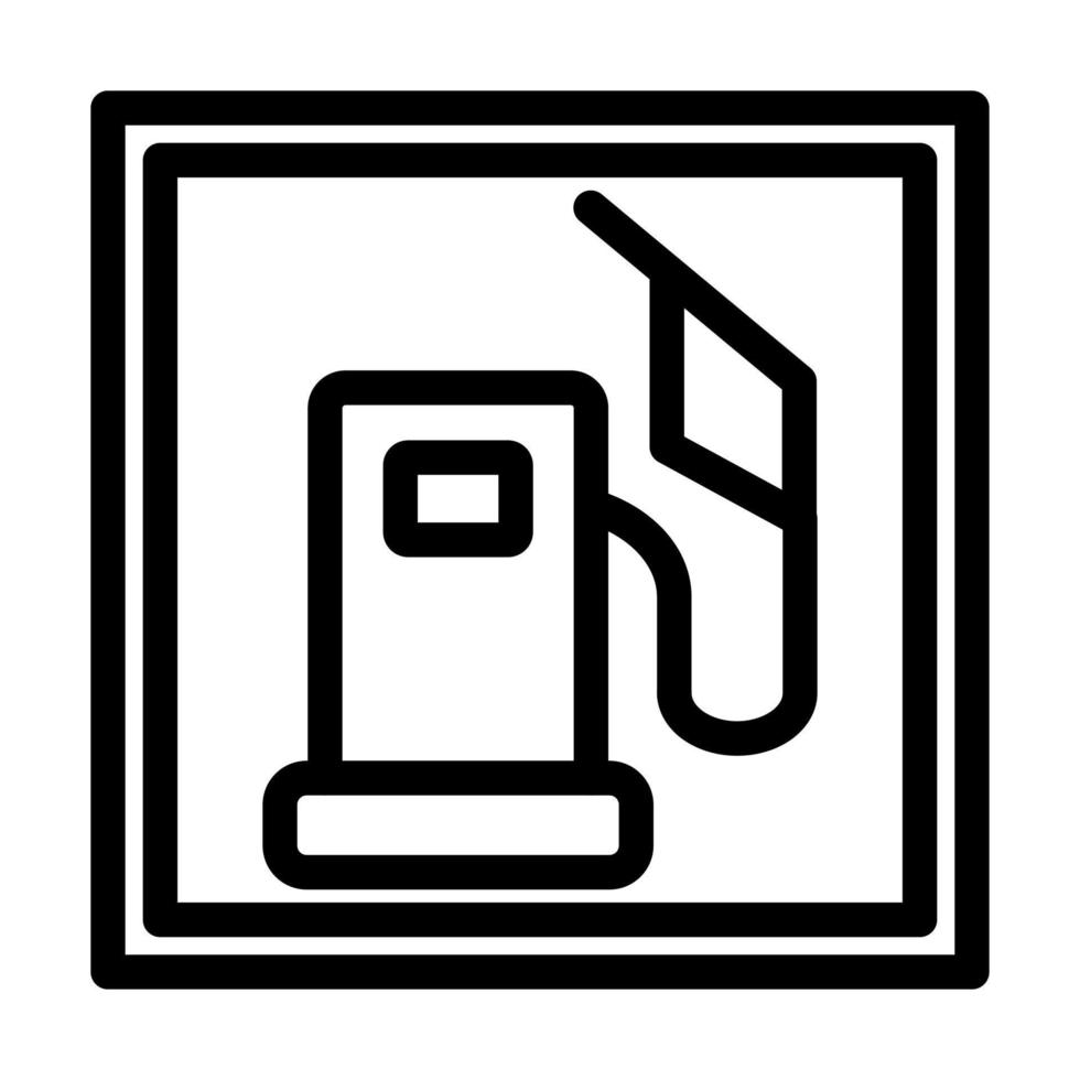 design de ícone de posto de gasolina vetor