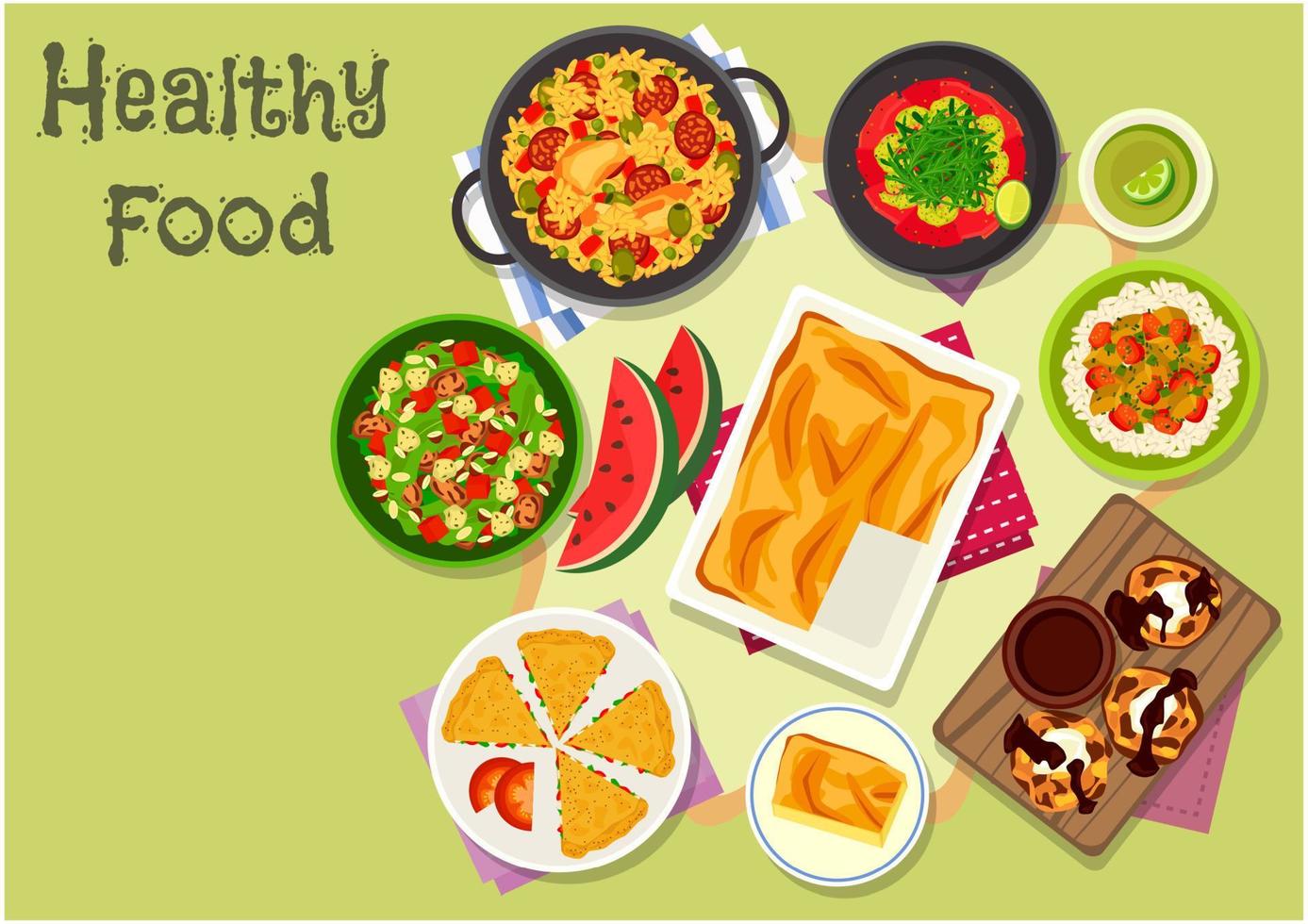 ícone de almoço delicioso para design de comida saudável vetor