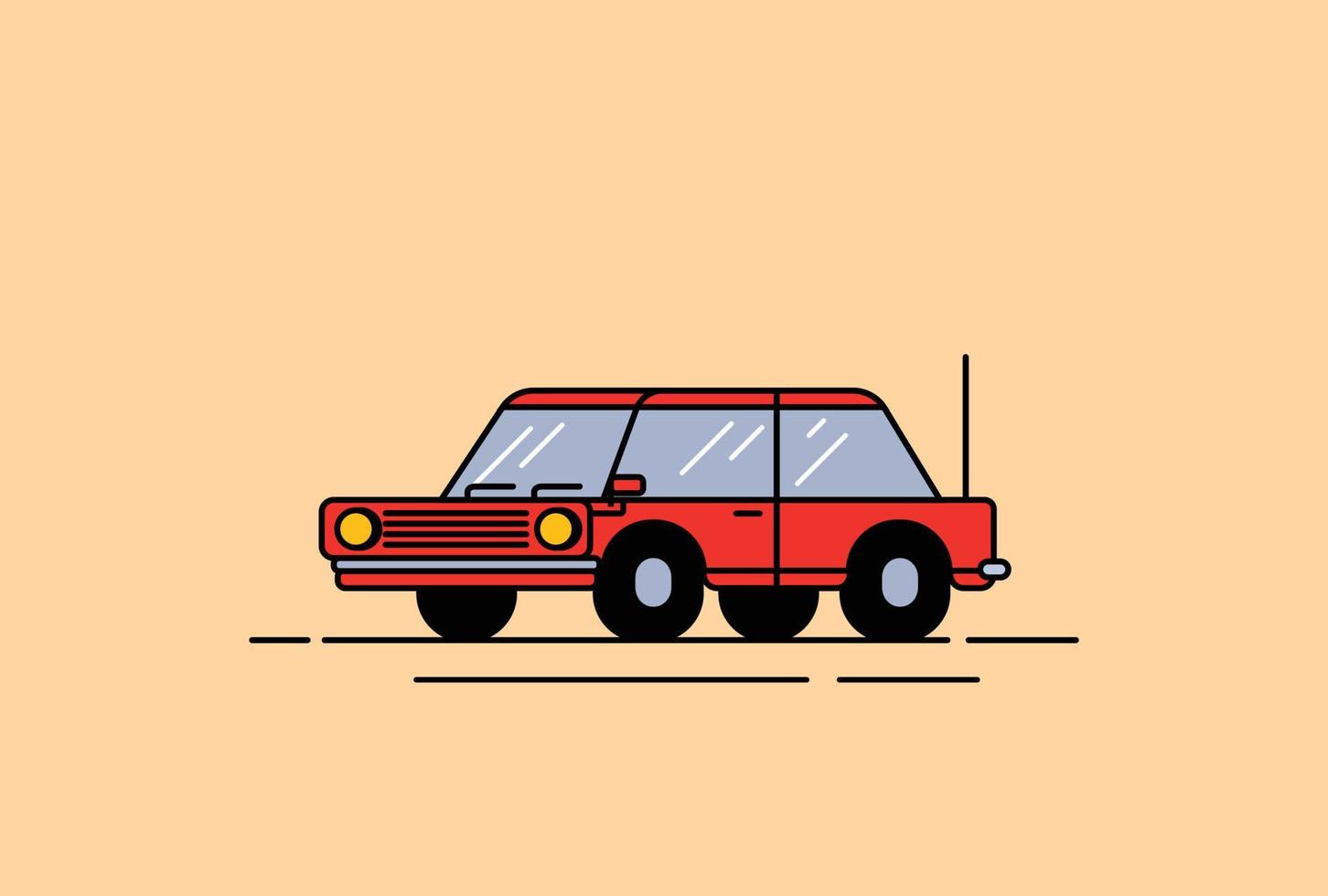 ilustração de carro clássico vetor