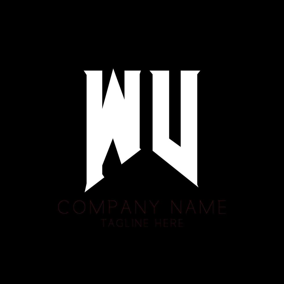 design de logotipo de carta wv. letras iniciais ícone do logotipo da wv gaming para empresas de tecnologia. modelo de design de logotipo mínimo de carta de tecnologia wv. vetor de design de letra wv com cores brancas e pretas. wv, wv