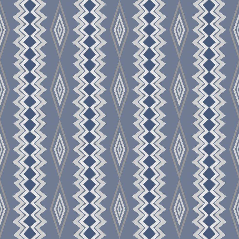 design de padrão em ziguezague chevron com estilo asteca e sinal ikat. padrão de divisa sem costura. ilustração vetorial. vetor