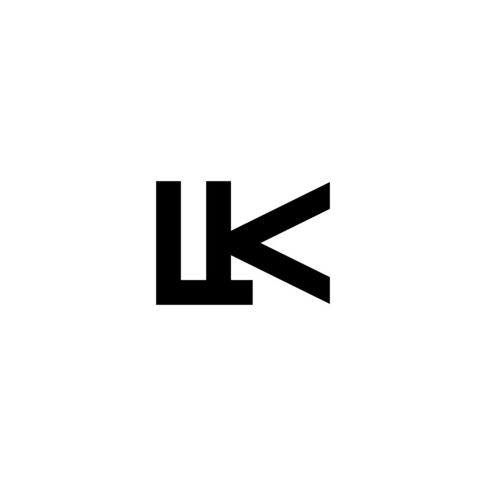 vetor de conceito inicial do logotipo lk. símbolo de ícone criativo pro vector