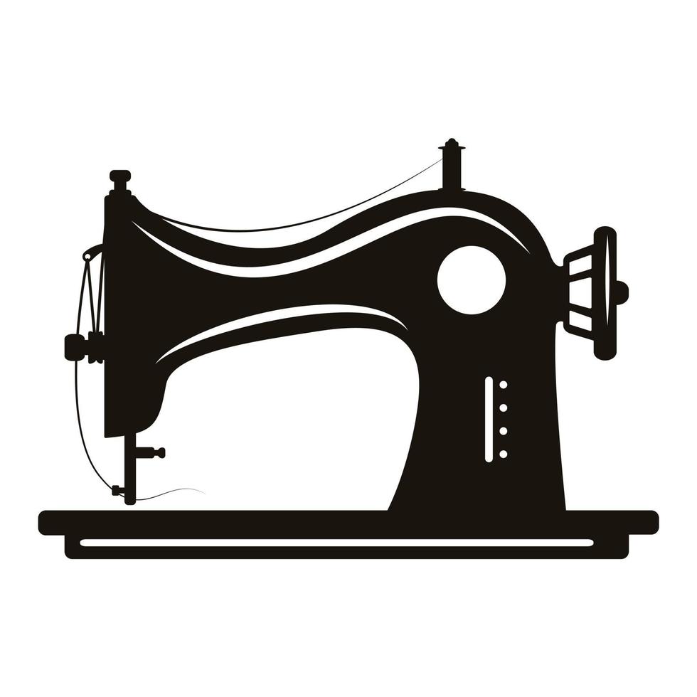 ícone de vetor de máquina de costura manual. ilustração simples de ícone de máquina de costura manual para web design isolado no fundo branco.