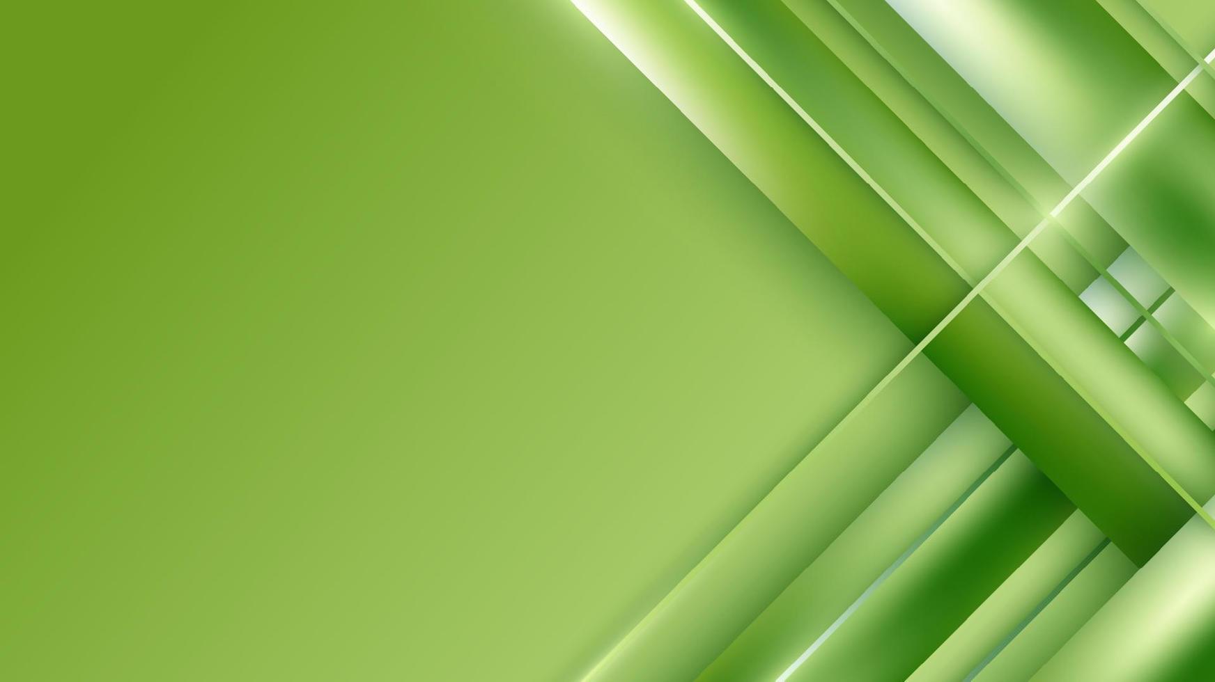 banner web modelo abstrato listras diagonais verdes e linhas tece sobre fundo verde vetor