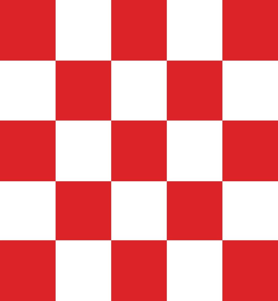 impressão de xadrez de textura vermelha e branca de padrão xadrez moderno. vetor