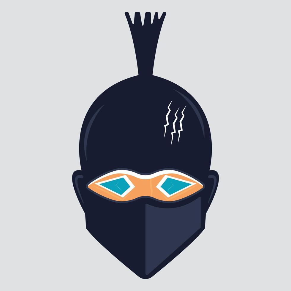 modelo de design de logotipo de vetor ninja. design de mascote de jogos ninja.