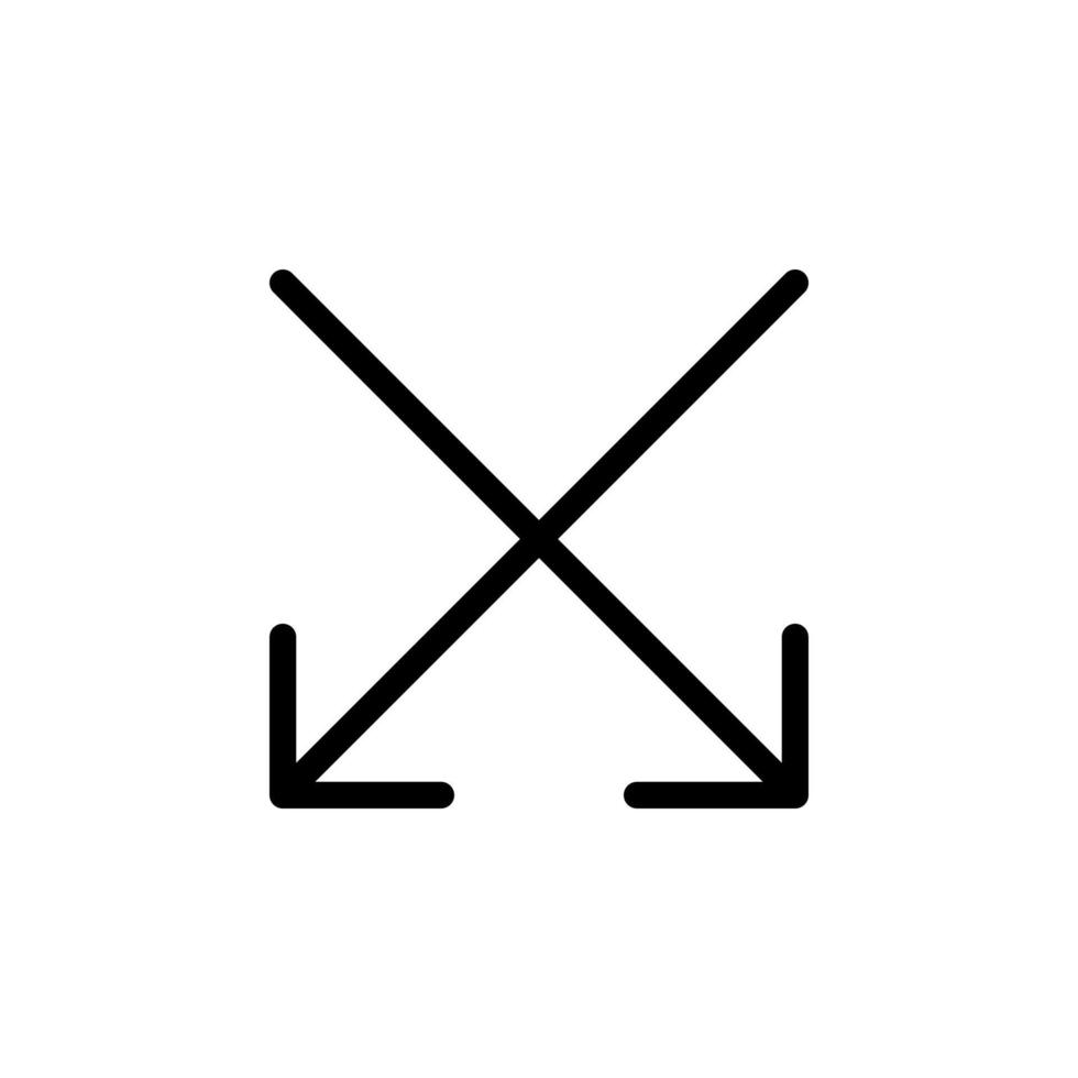ícone de linha de símbolo de sinal de seta adequado para qualquer finalidade vetor