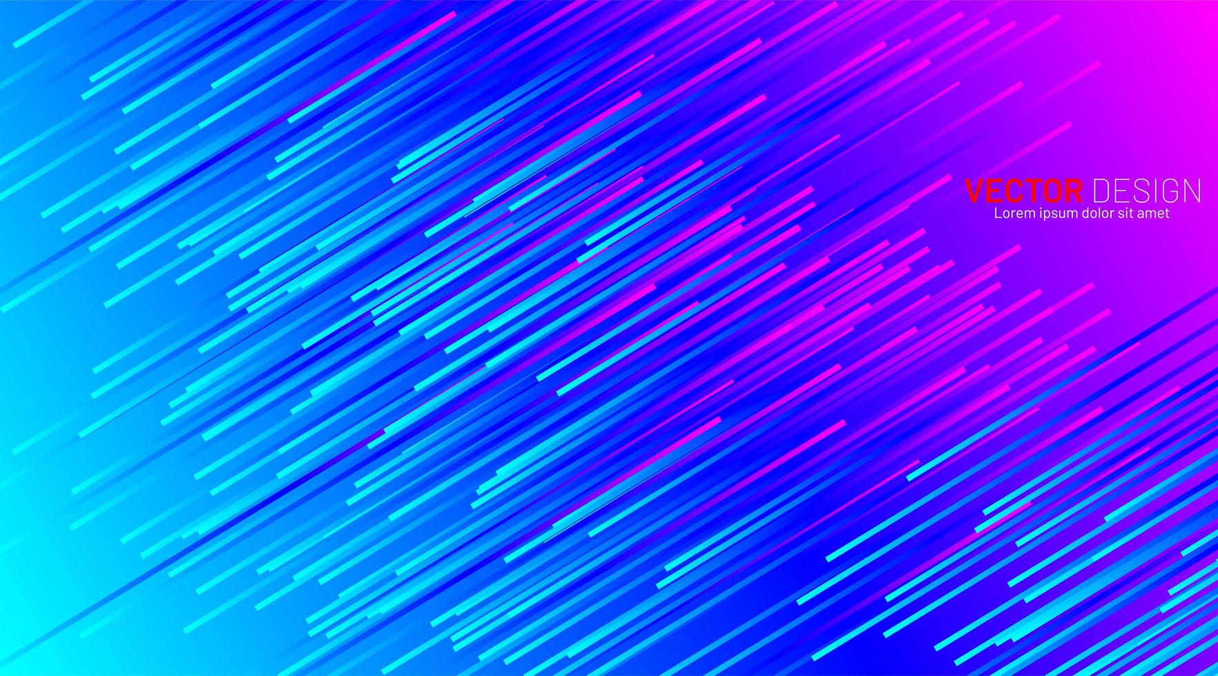 linhas diagonais abstratas coloridas no fundo futurista gradiente vetor