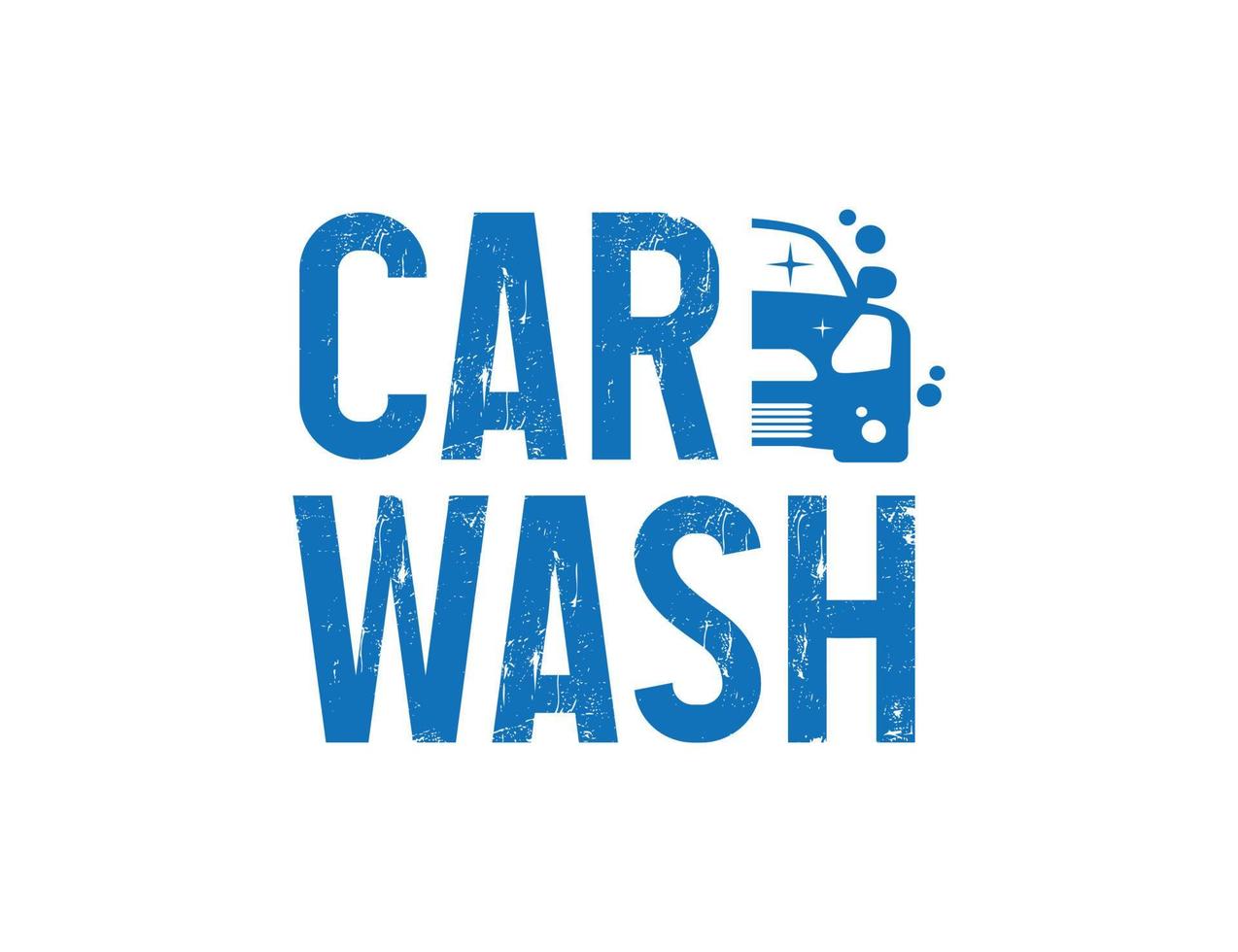 ilustração de logotipo de lavagem de carro vetor