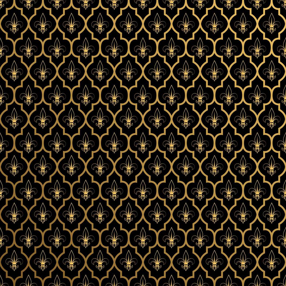 fundo de luxo com design ornamentado ouro vetor