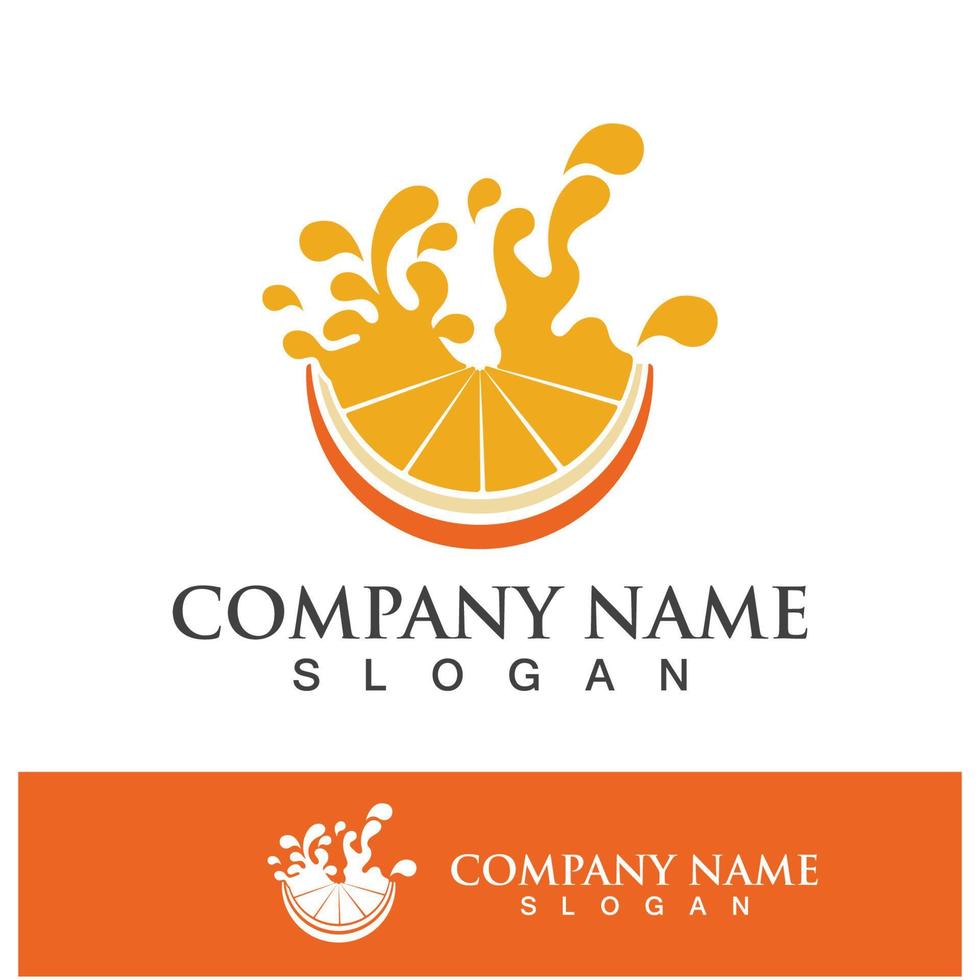 logotipo laranja e ícone de vetor de símbolo