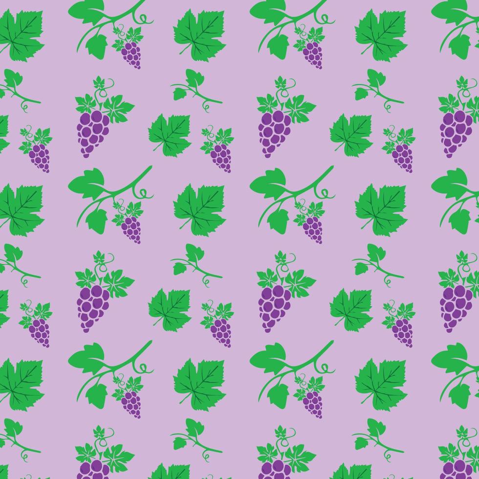 padrão perfeito de uvas vetor