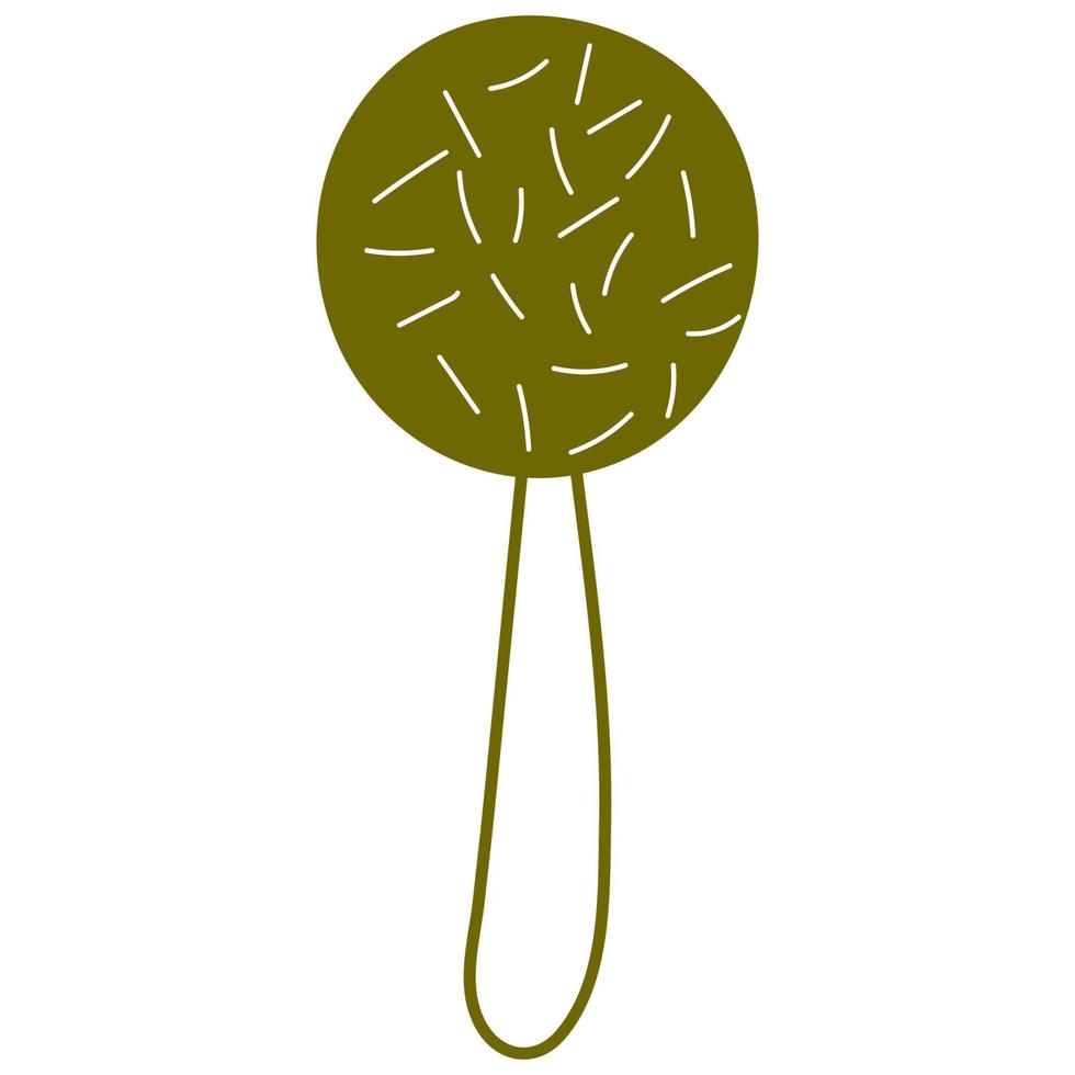 ícone de um elemento gráfico de design de doodle lollypop.single mão desenhada. vetor