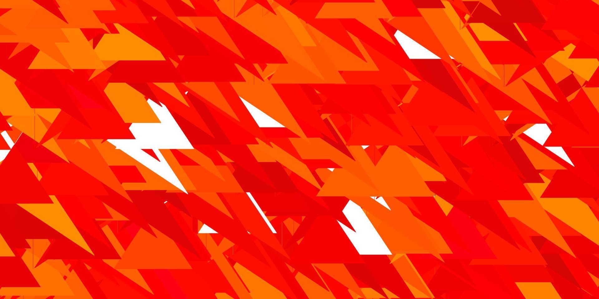 luz vermelha, amarelo padrão de vetor com formas poligonais.