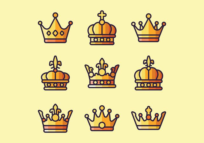 Vetores do logotipo da coroa