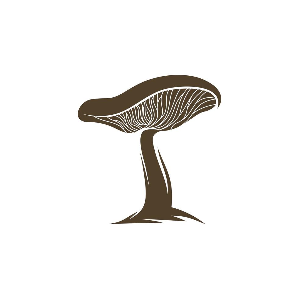 vetor de design de logotipo de cogumelos