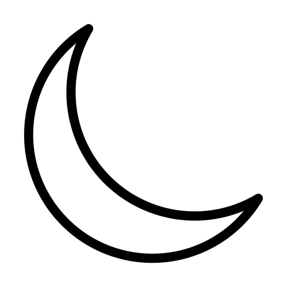 design de ícone da lua vetor