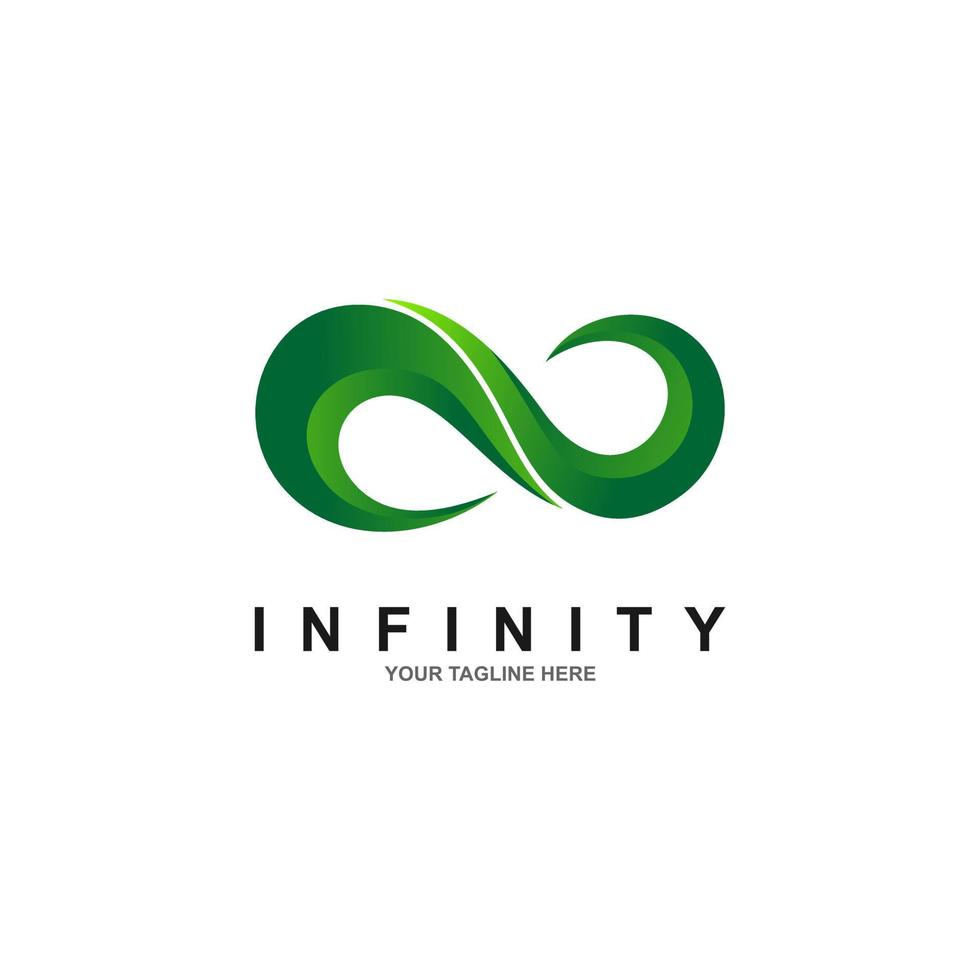 modelo de vetor de design de logotipo sem limites de símbolo do infinito