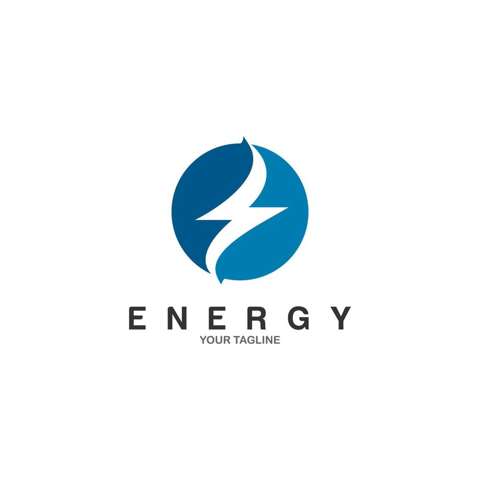 modelo de vetor de logotipo de energia verde