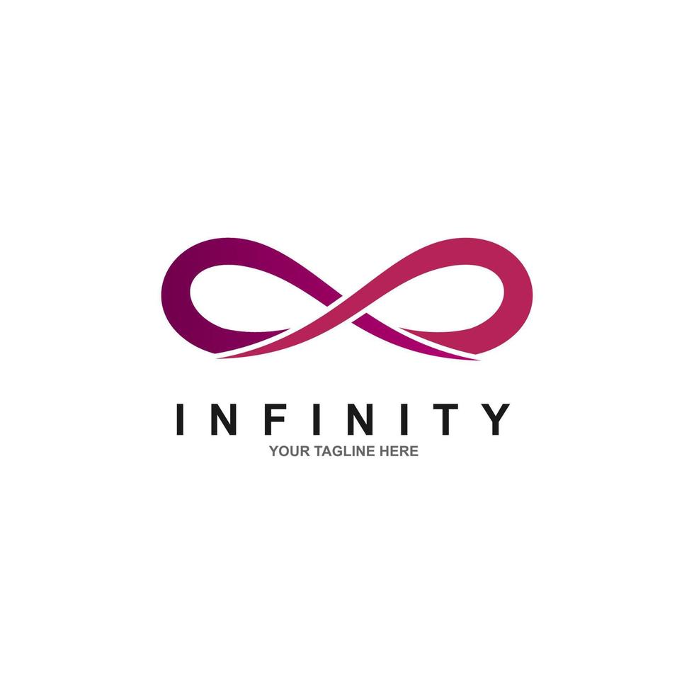 modelo de vetor de design de logotipo sem limites de símbolo do infinito