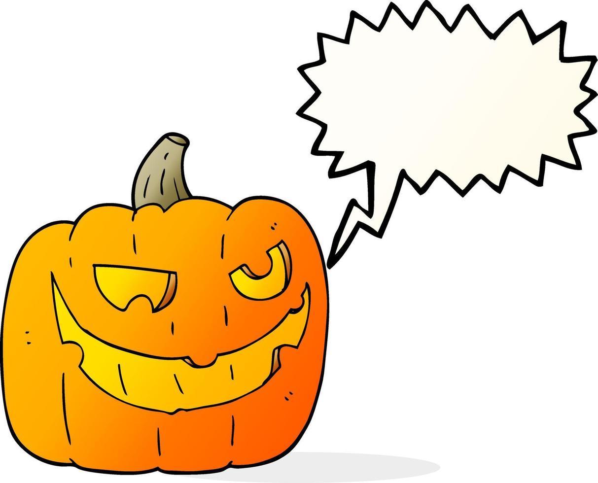 Abóbora de halloween dos desenhos animados com sorriso isolado 589181 Vetor  no Vecteezy